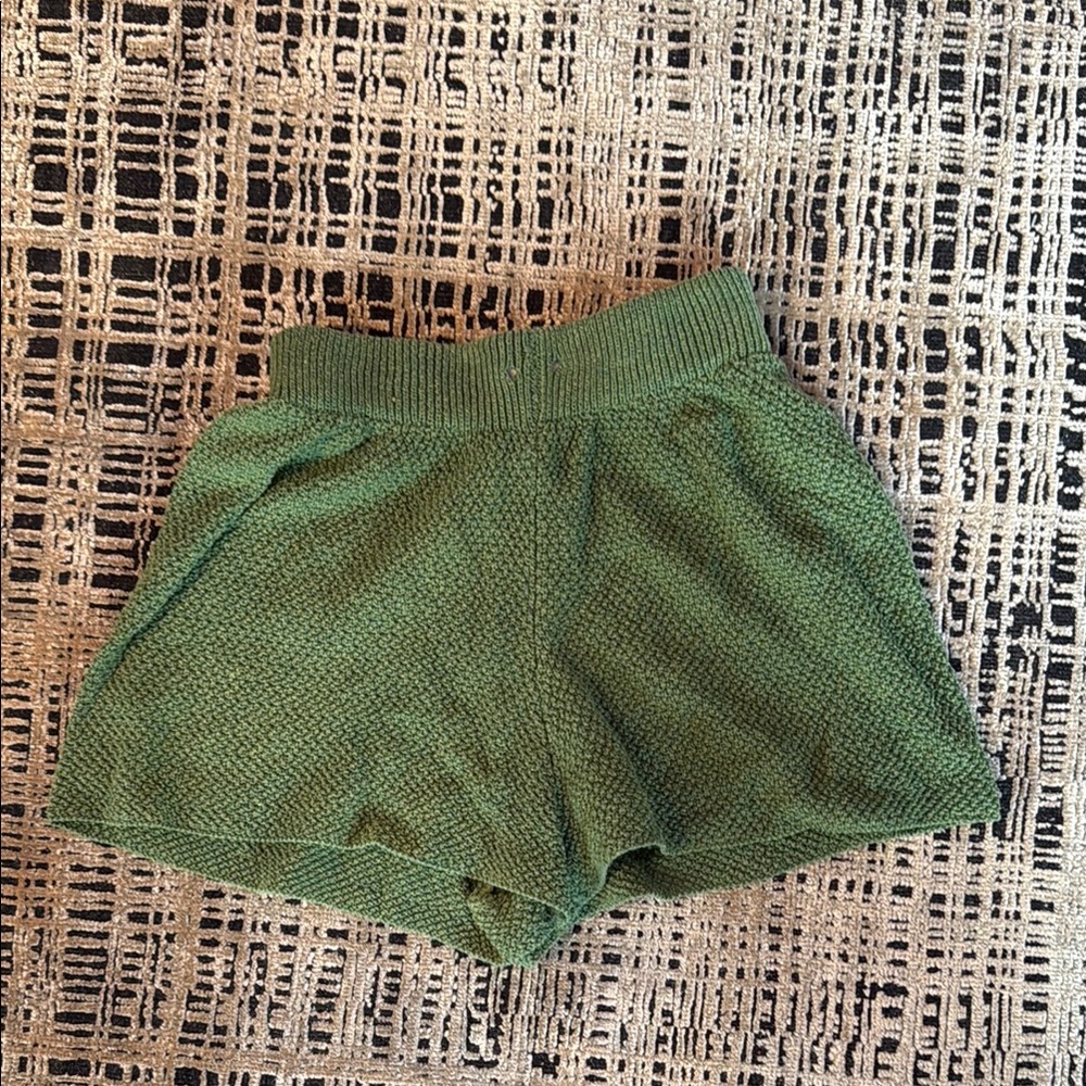Lovers + Friends High Waist Green Shorts